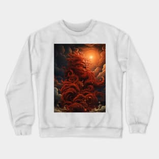 The Red Sun and the Ancient Gods Crewneck Sweatshirt